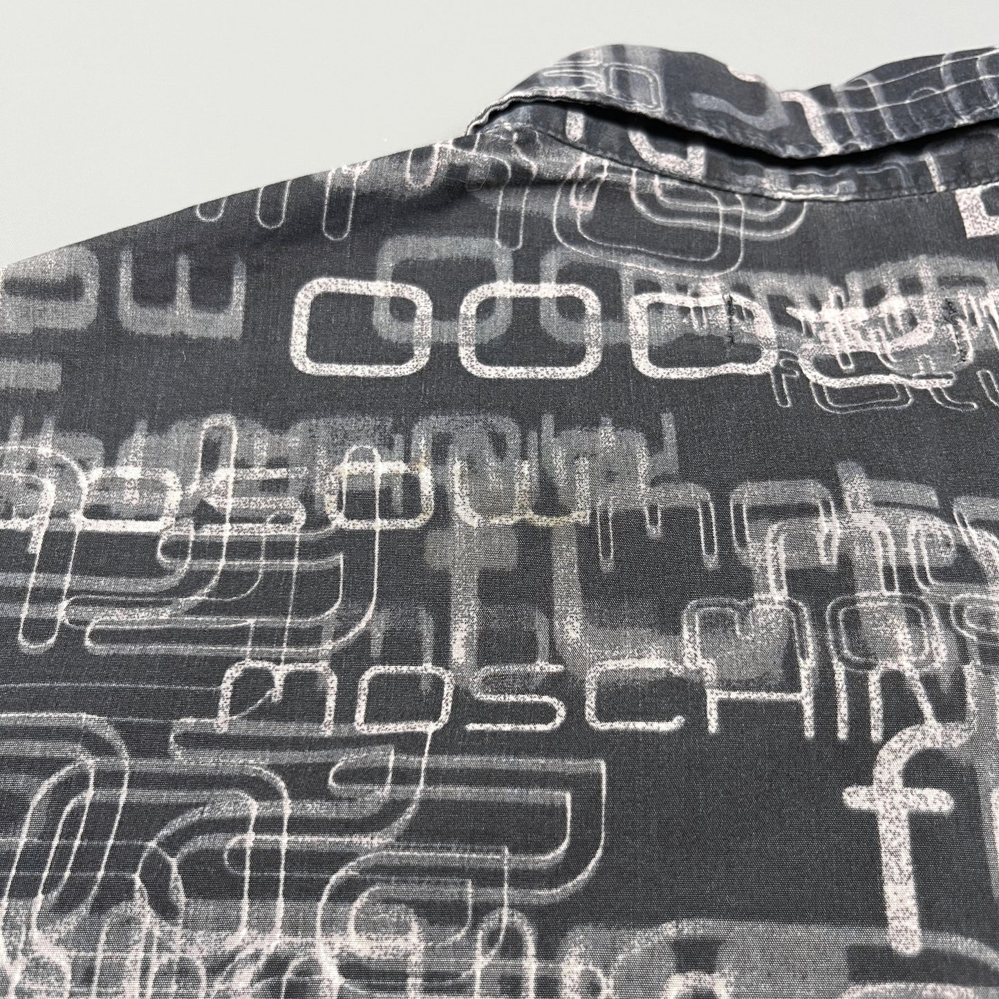 Moschino Jeans 'Future' Print Long Sleeve Shirt - Size: XL