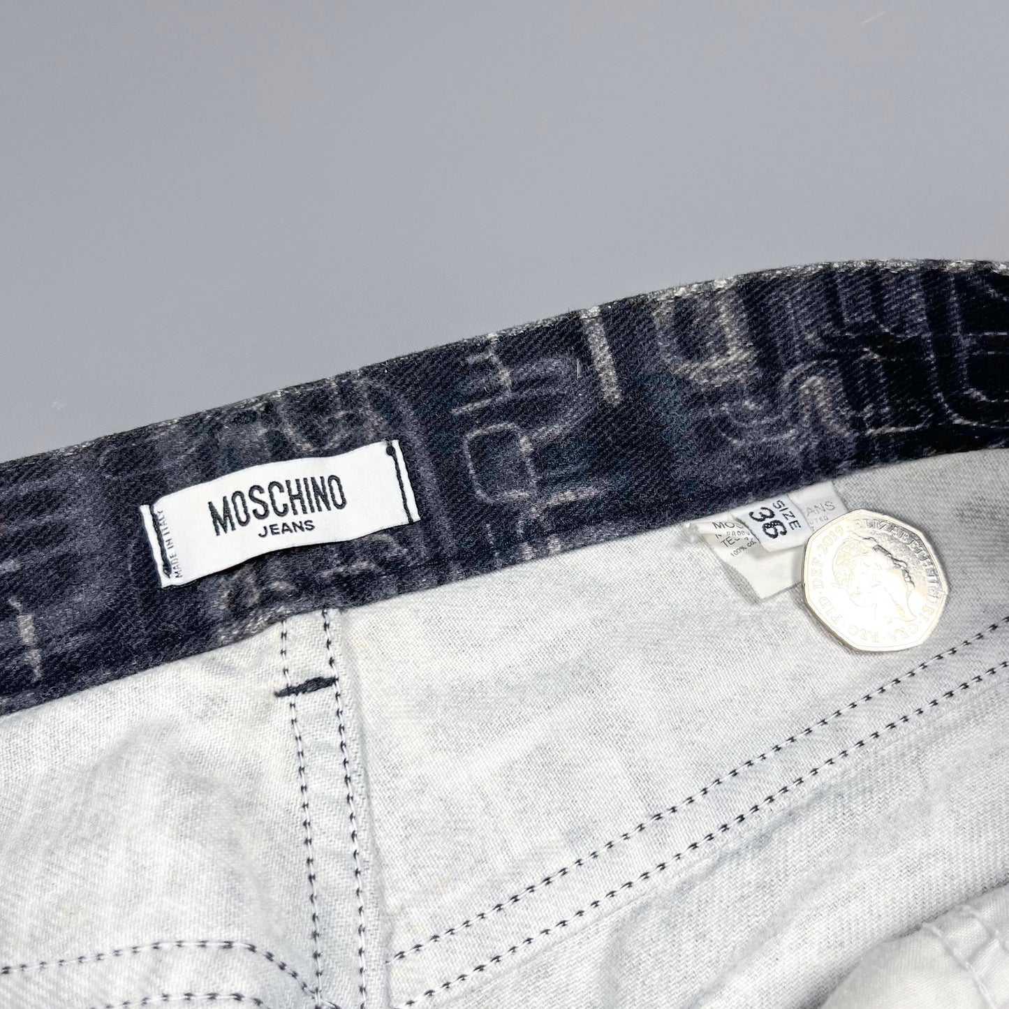 Moschino Jeans 'Future Print' Jeans - Size: 36"