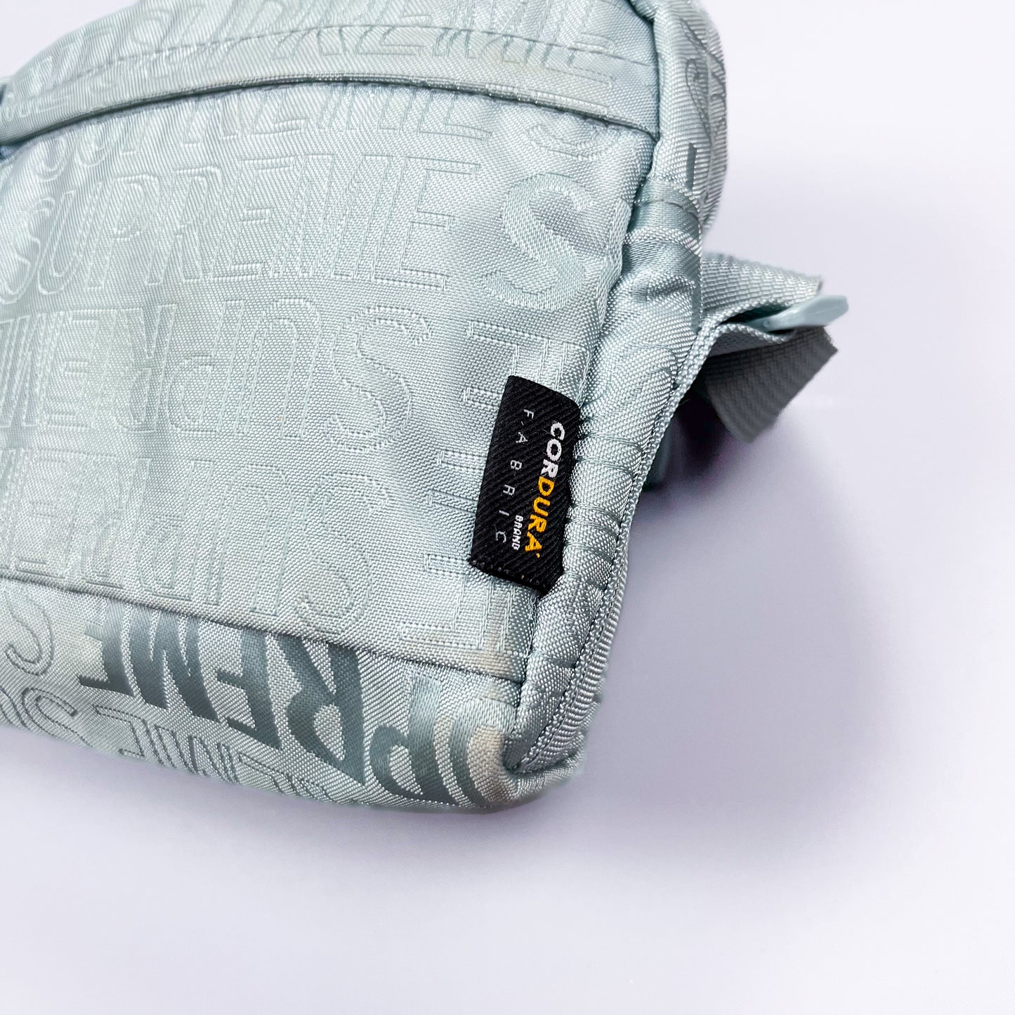 Supreme Spellout Box Logo Shoulder / Side Cordura Bag 'Ice'