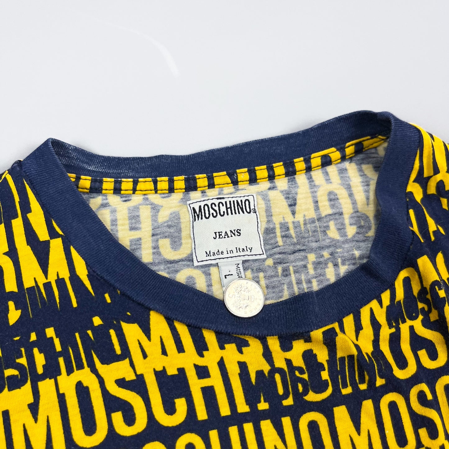 Moschino Jeans 'Crazy' print T-shirt - Size: Large
