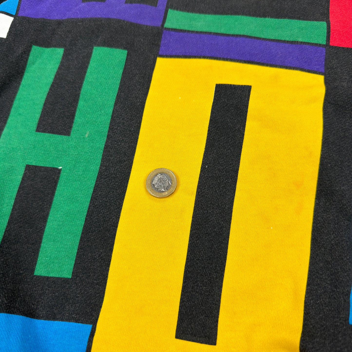 Moschino Jeans Typographic Colour Block Sweatshirt - Size: Small