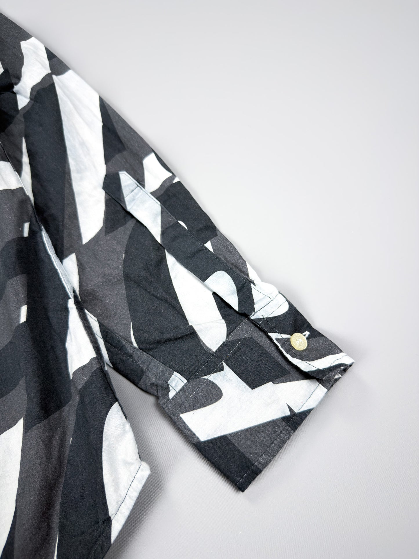 Palace 'Boojie Repeater' Long Sleeve Shirt - Black / White / Grey - Size: Medium