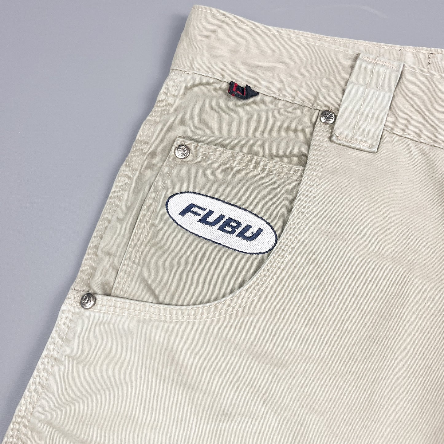 FUBU Denim Utility Jorts 3/4 Length Shorts - Size: 32"