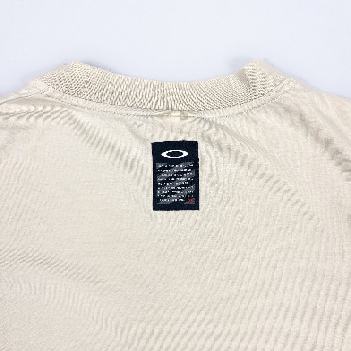 Oakley Software Early 2000's 3D Ellipse Beige T-shirt - Size: Medium