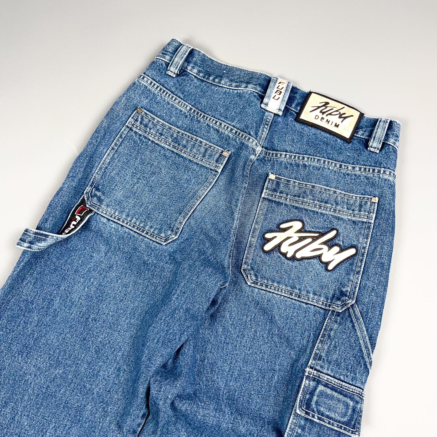 FUBU (For Us By Us) Reflective Carpenter Jeans - Size: 32"