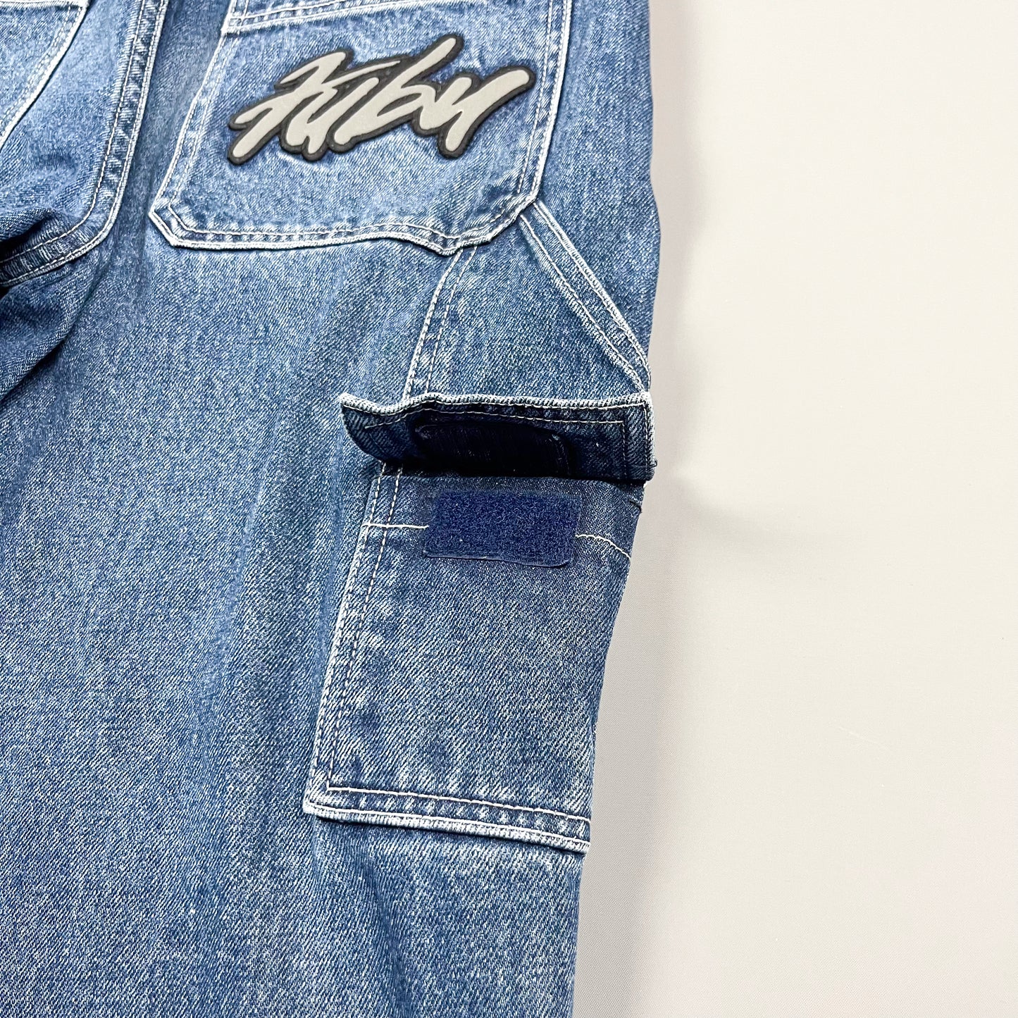 FUBU (For Us By Us) Reflective Carpenter Jeans - Size: 32"