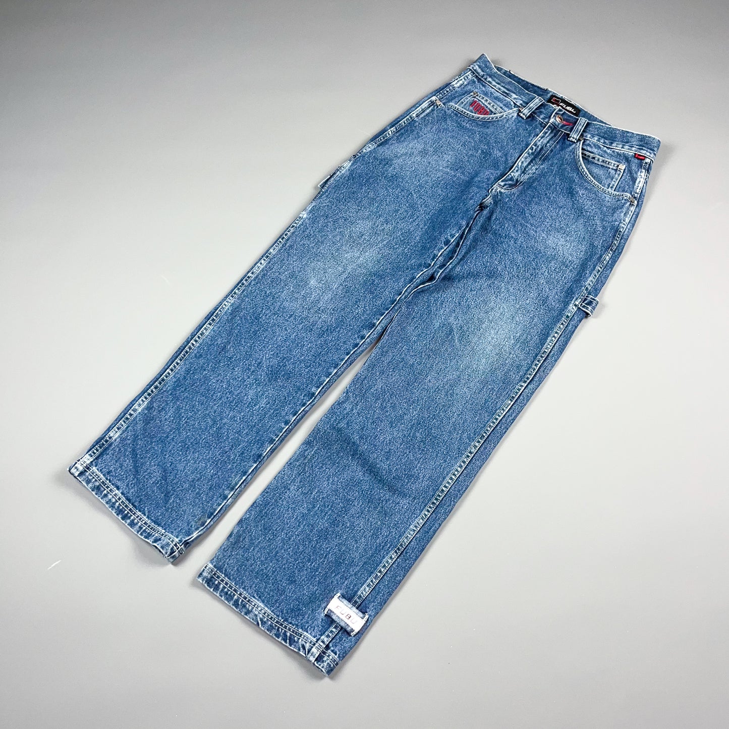 FUBU (For Us By Us) Reflective Carpenter Jeans - Size: 32"