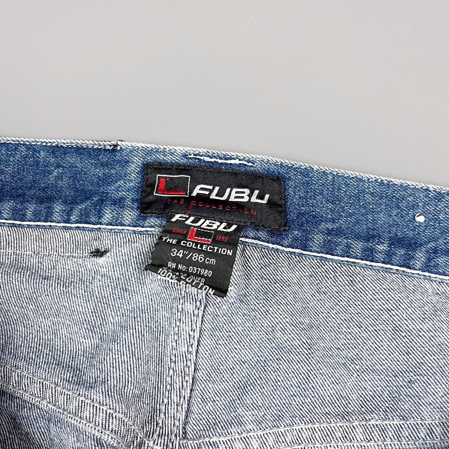 FUBU (For Us By Us) Reflective Carpenter Jeans - Size: 32"