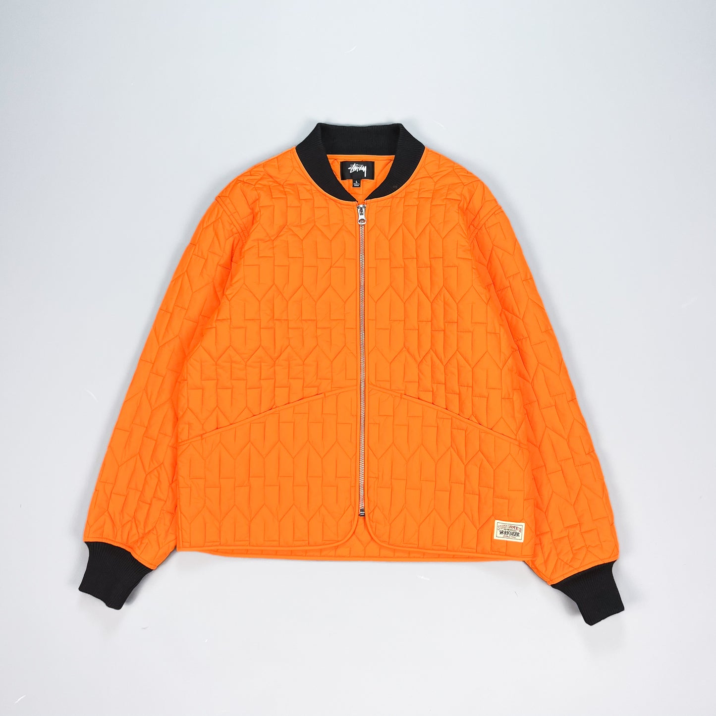 Stüssy S Repeating Quilted Liner Jacket - Size: Large