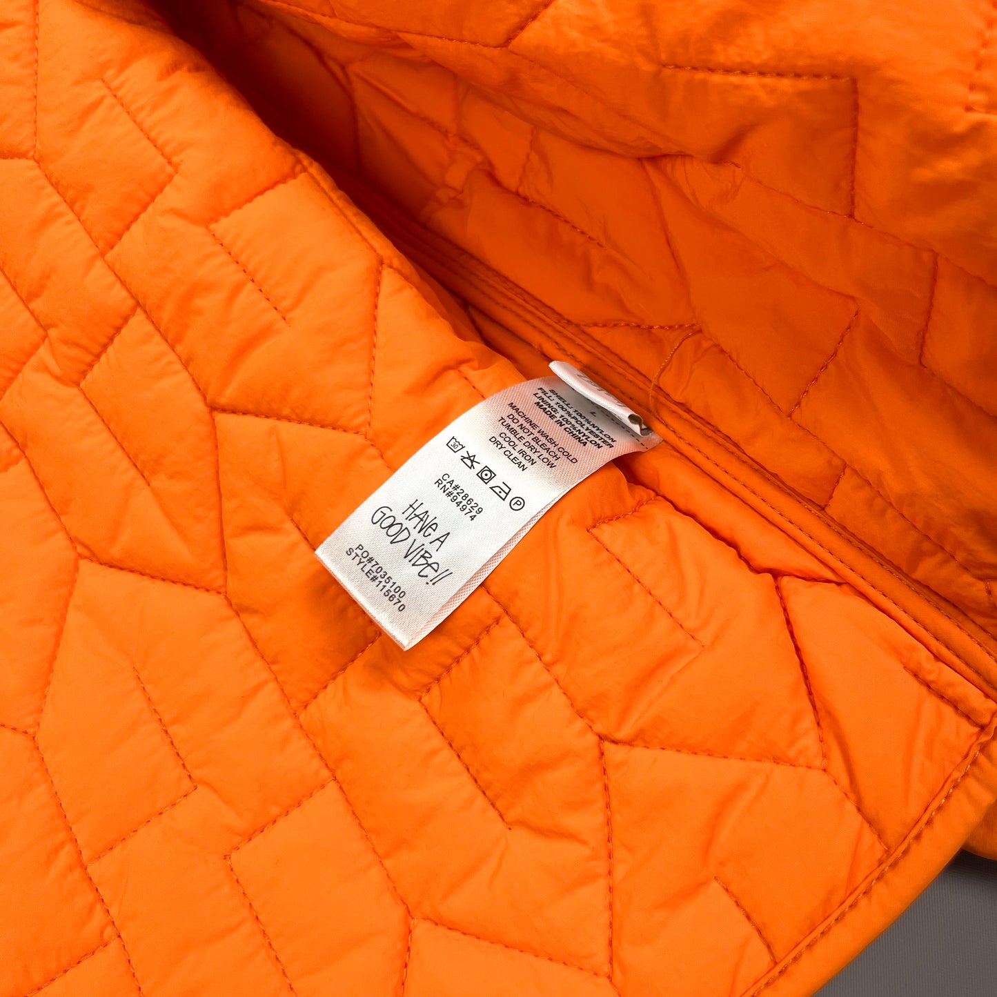 Stüssy S Repeating Quilted Liner Jacket - Size: Large