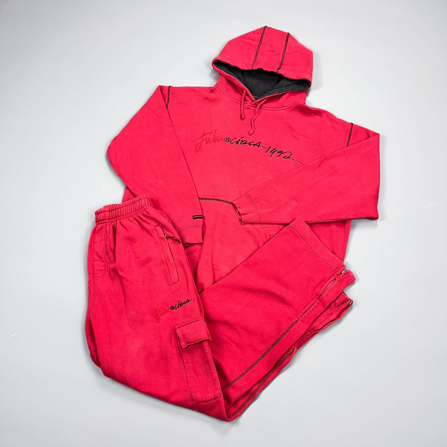 FUBU Circa 1992 Red Full Tracksuit