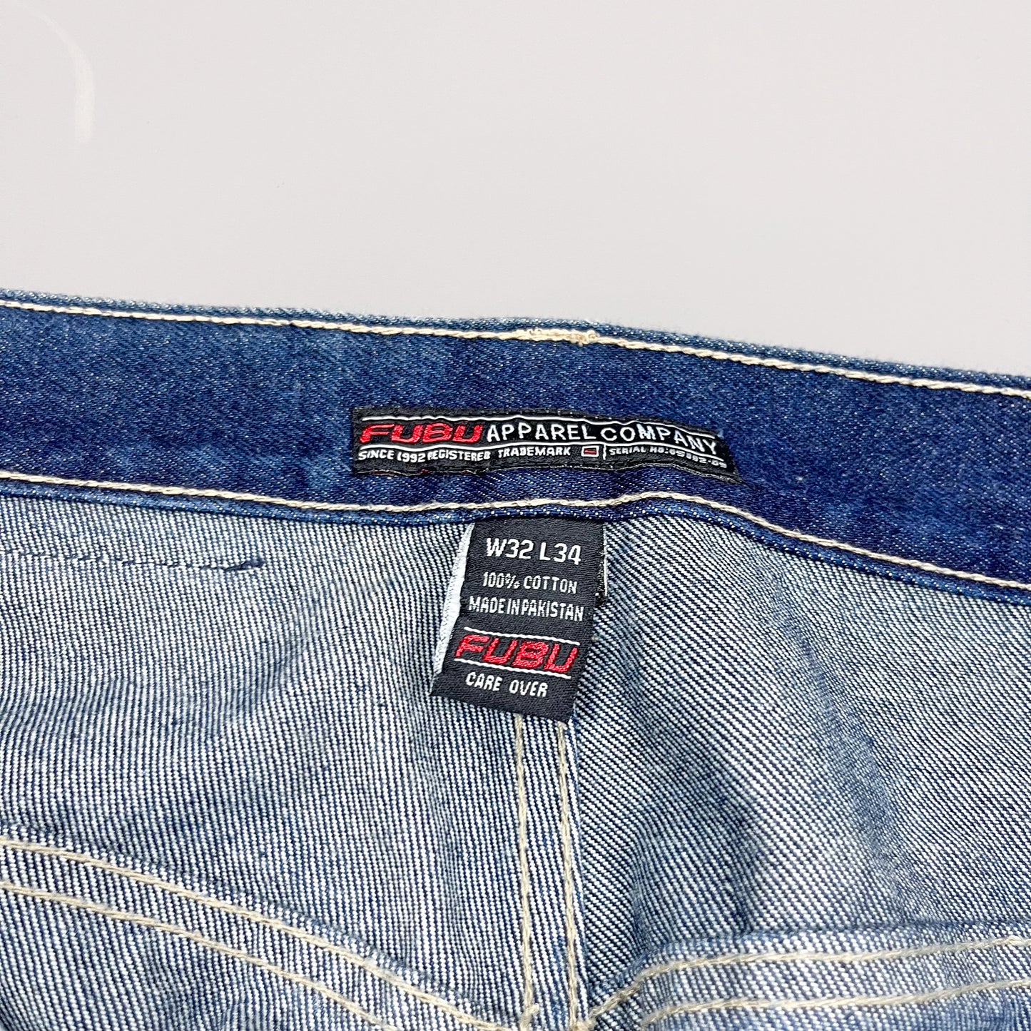 FUBU Denim Indigo Carpenter Jeans - Size: 32"