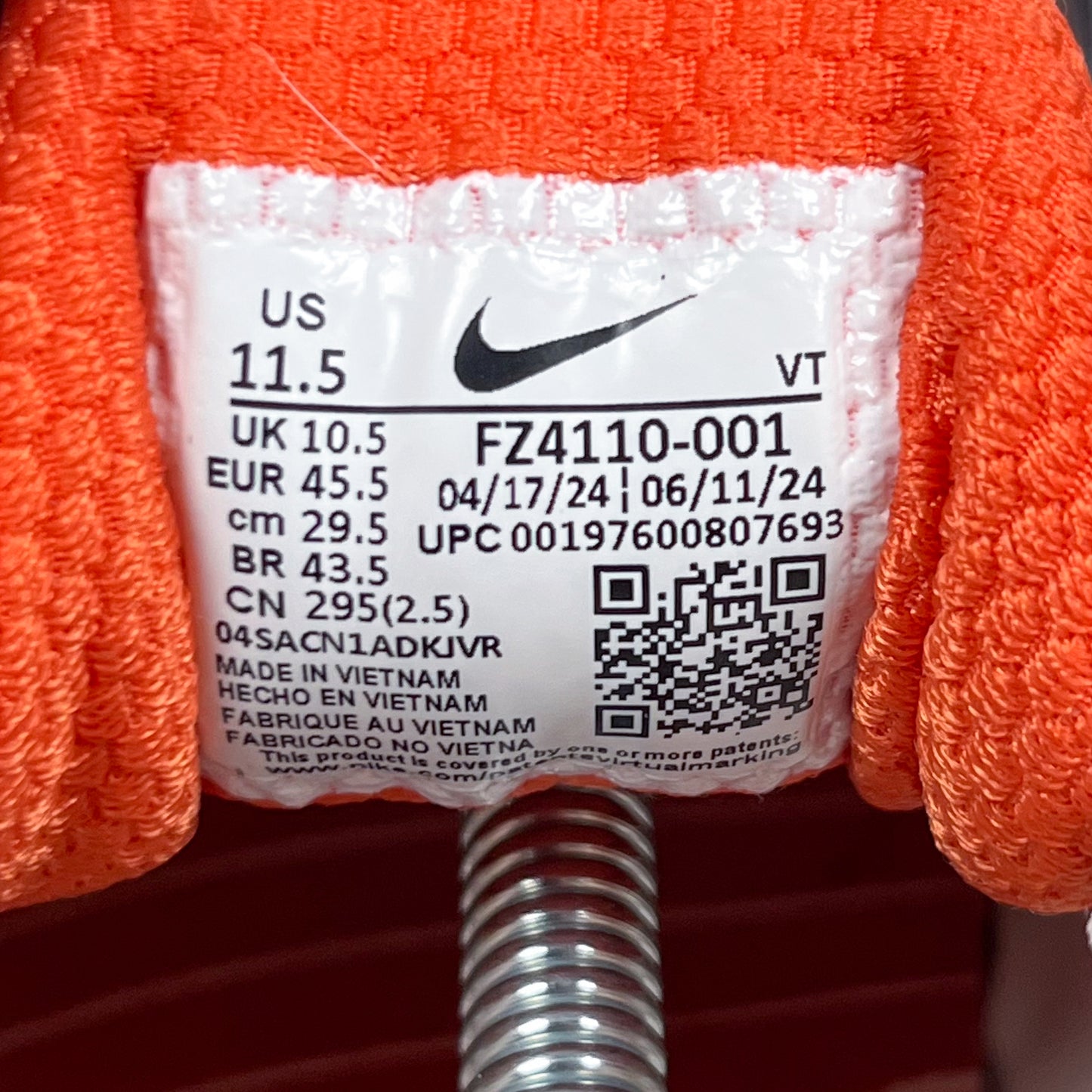 Nike Air Max TL 2.5 'Total Orange' - Size: UK10.5 is