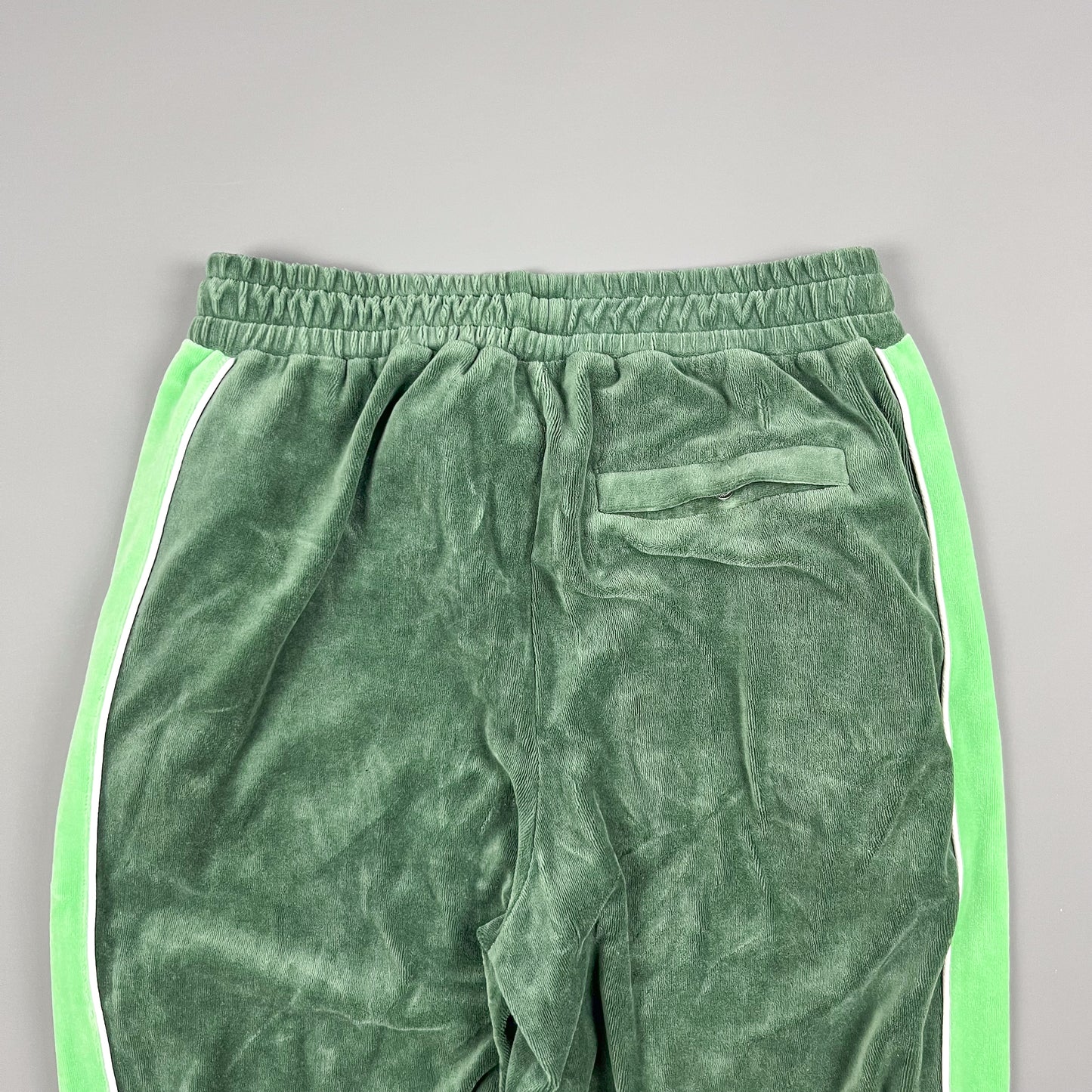 Sean John Script Logo Green Velour Tracksuit - Size: Medium