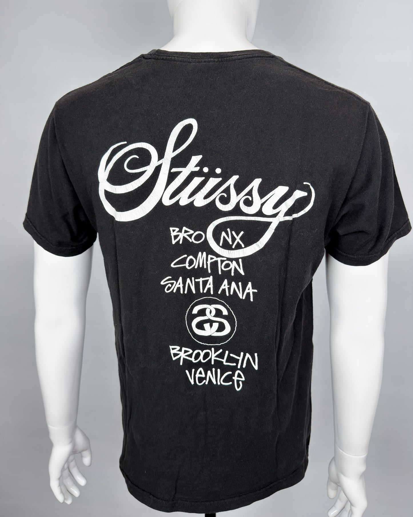 Stüssy 'World Tour' Print T-shirt - Size: Medium