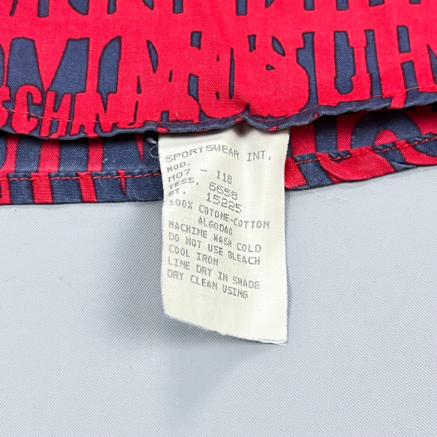 Moschino Jeans Crazy Long Sleeve Shirt - Size: XL