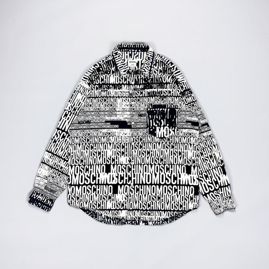 Moschino Jeans 'Crazy' Print Shirt - Size: Large