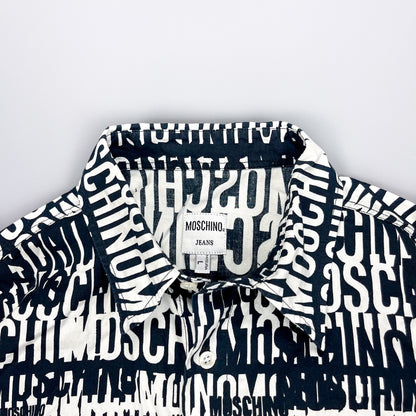 Moschino Jeans 'Crazy' Print Shirt - Size: Large