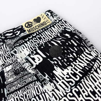 Moschino Jeans 'Crazy' Print Denim Jeans - Size: 32"