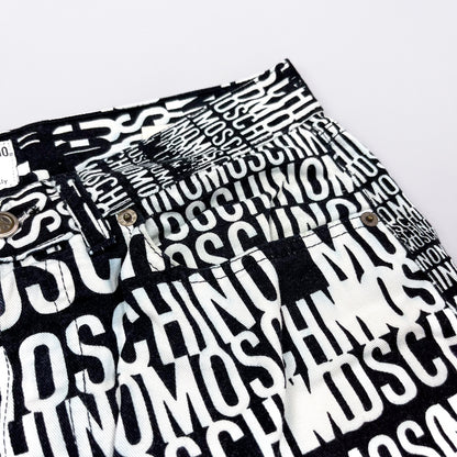 Moschino Jeans 'Crazy' Print Denim Jeans - Size: 32"