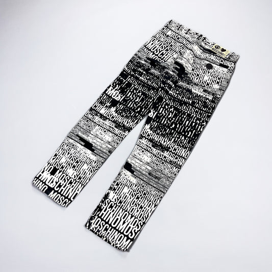 Moschino Jeans 'Crazy' Print Denim Jeans - Size: 36"