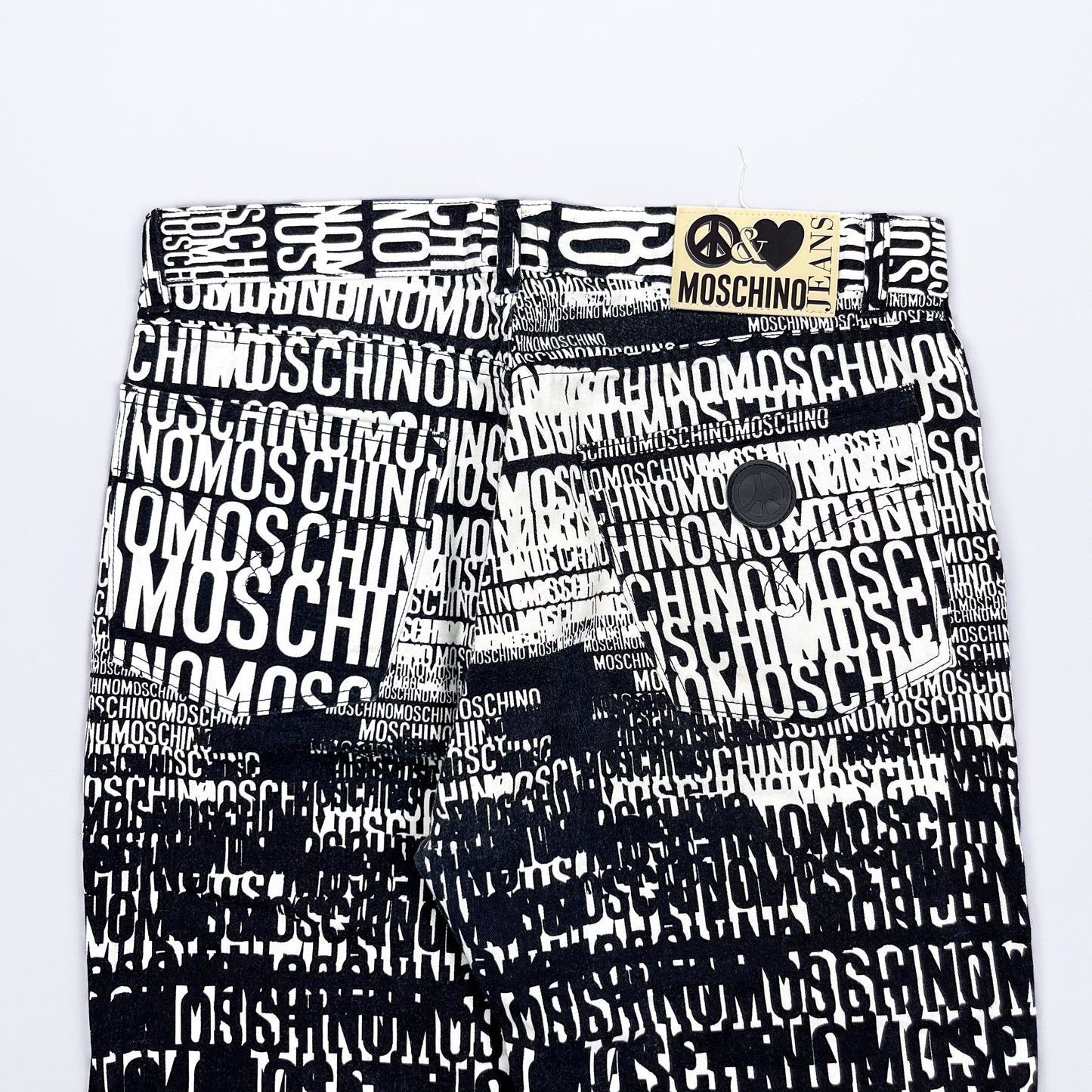 Moschino Jeans 'Crazy' Print Denim Jeans - Size: 36"