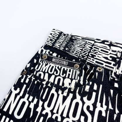 Moschino Jeans 'Crazy' Print Denim Jeans - Size: 36"