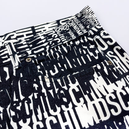 Moschino Jeans 'Crazy' Print Denim Jeans - Size: 36"