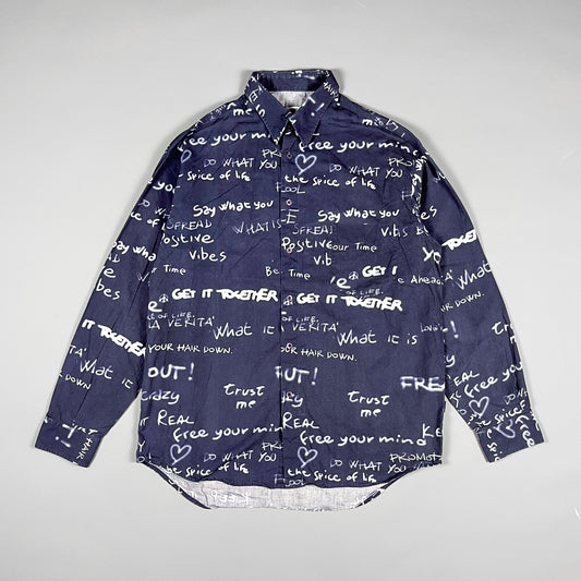 Moschino Jeans 'Get it together' Long Sleeve Shirt - Size: XL