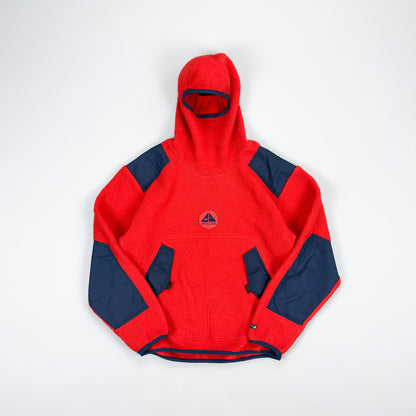 Nike ACG 1998 Sherpa Fleece Balaclava Hoodie Red & Navy - Size: Small/Medium