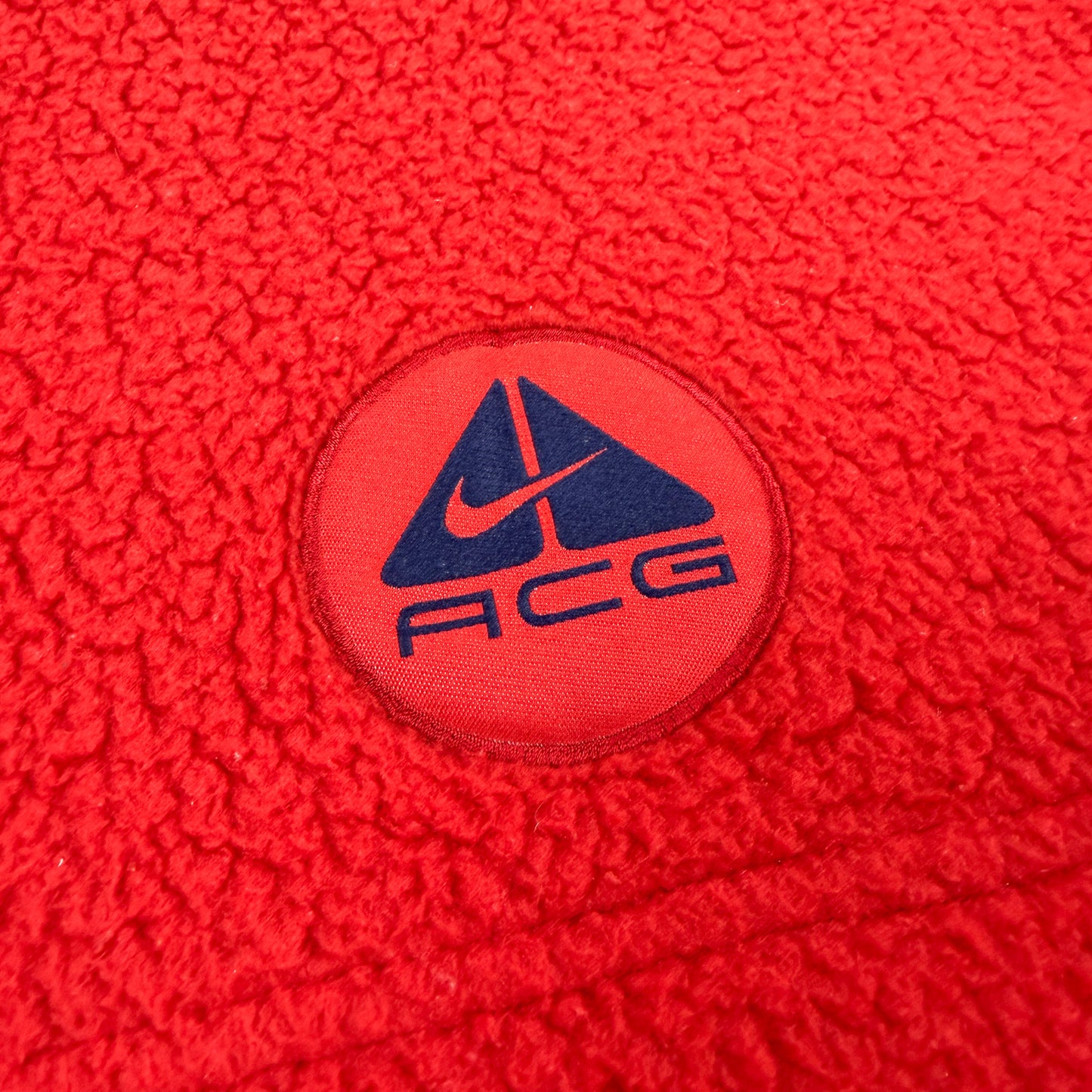 Nike ACG 1998 Sherpa Fleece Balaclava Hoodie Red & Navy - Size: Small/Medium