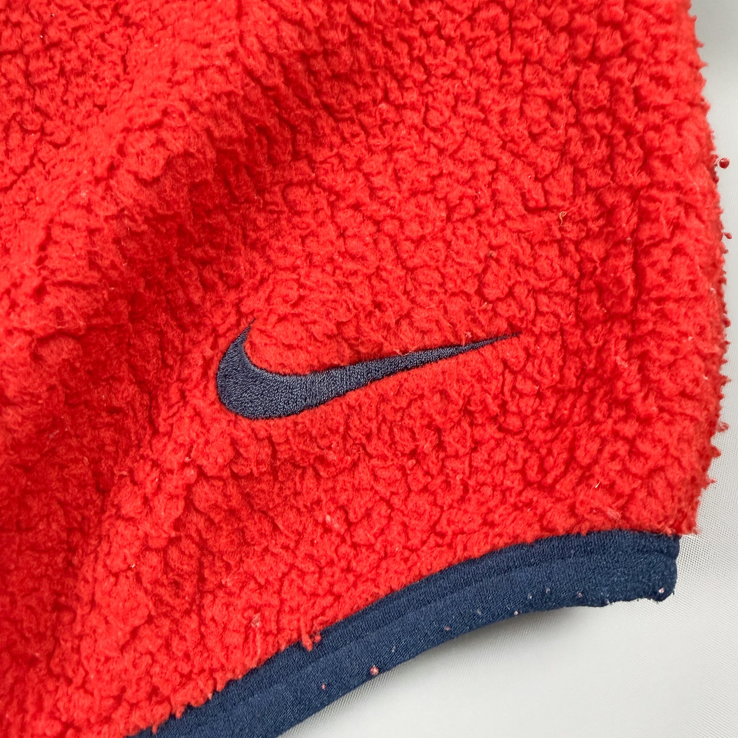 Nike ACG 1998 Sherpa Fleece Balaclava Hoodie Red & Navy - Size: Small/Medium