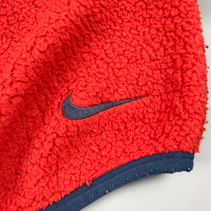 Nike ACG 1998 Sherpa Fleece Balaclava Hoodie Red & Navy - Size: Small/Medium
