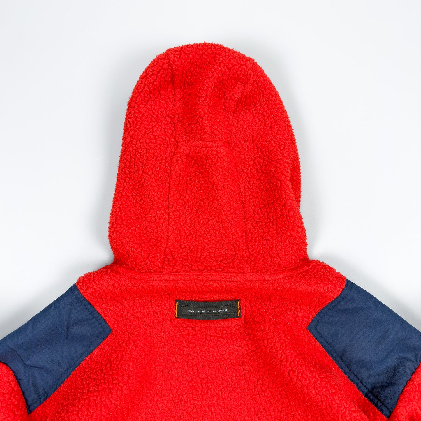 Nike ACG 1998 Sherpa Fleece Balaclava Hoodie Red & Navy - Size: Small/Medium