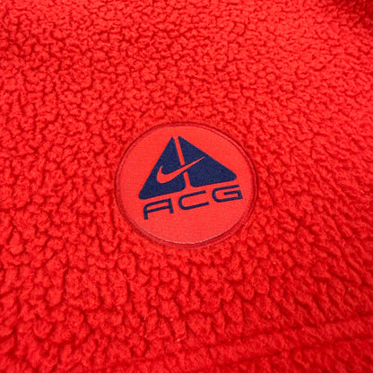 Nike ACG 1998 Sherpa Fleece Balaclava Hoodie Red & Navy - Size: Medium/Large