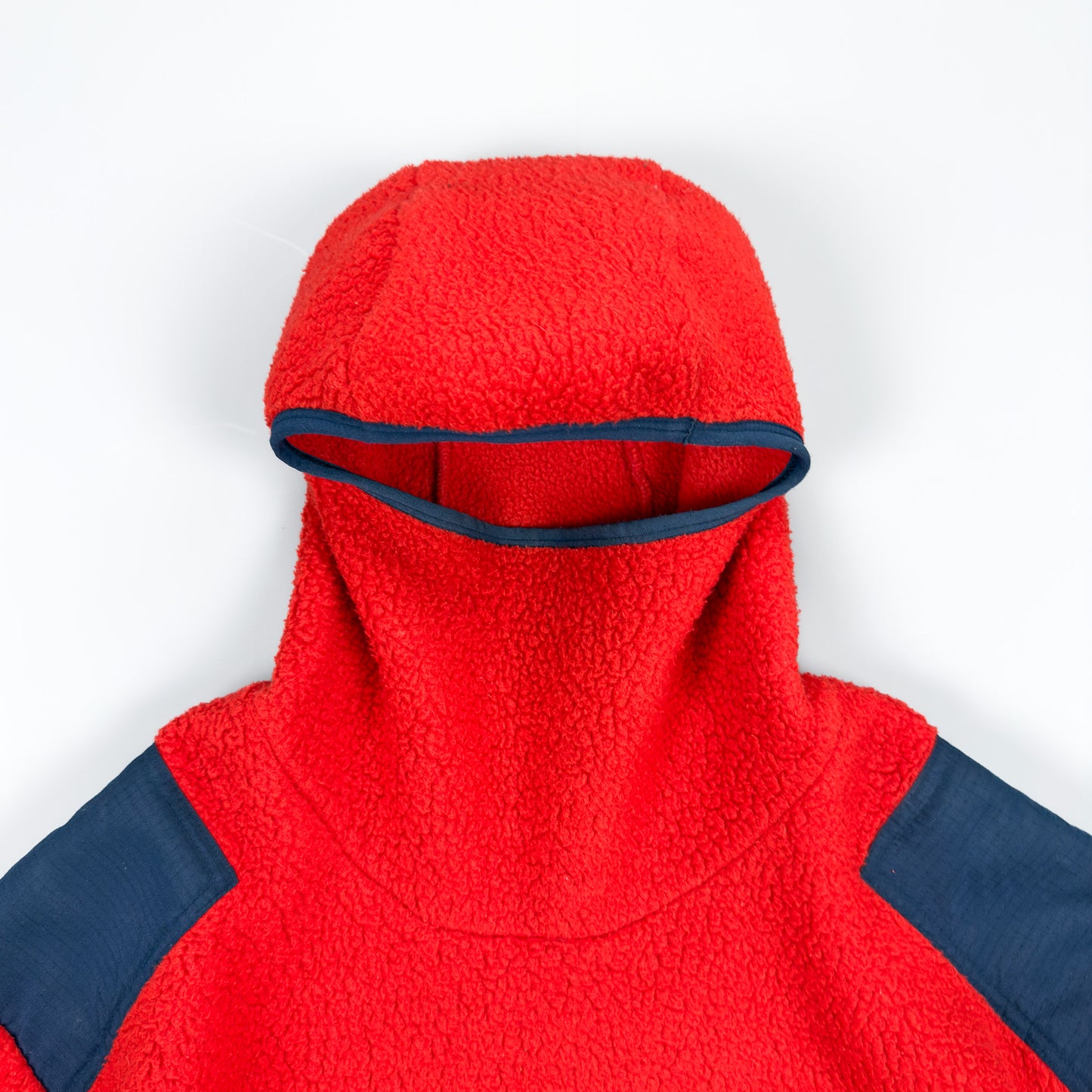 Nike ACG 1998 Sherpa Fleece Balaclava Hoodie Red & Navy - Size: Medium/Large