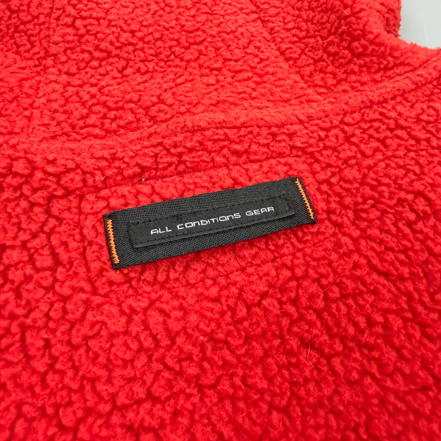 Nike ACG 1998 Sherpa Fleece Balaclava Hoodie Red & Navy - Size: Medium/Large