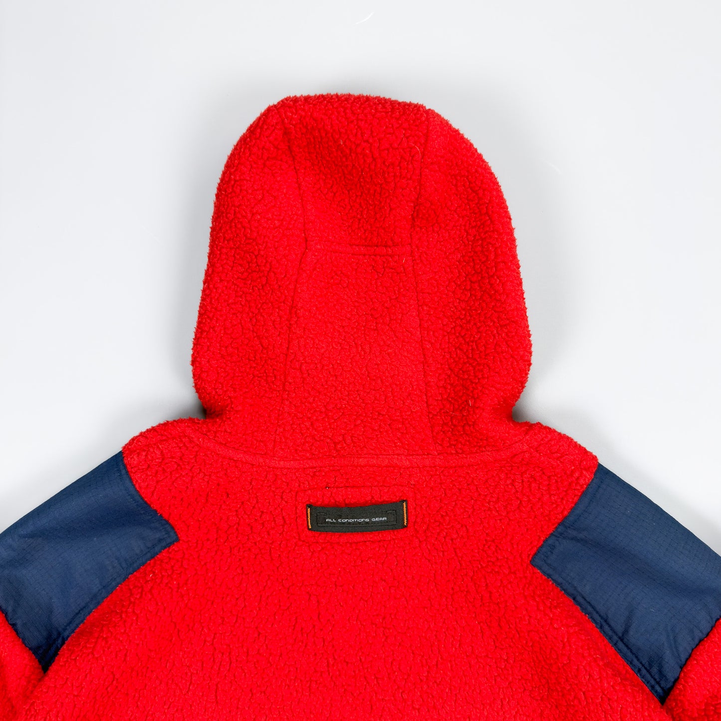 Nike ACG 1998 Sherpa Fleece Balaclava Hoodie Red & Navy - Size: Medium/Large
