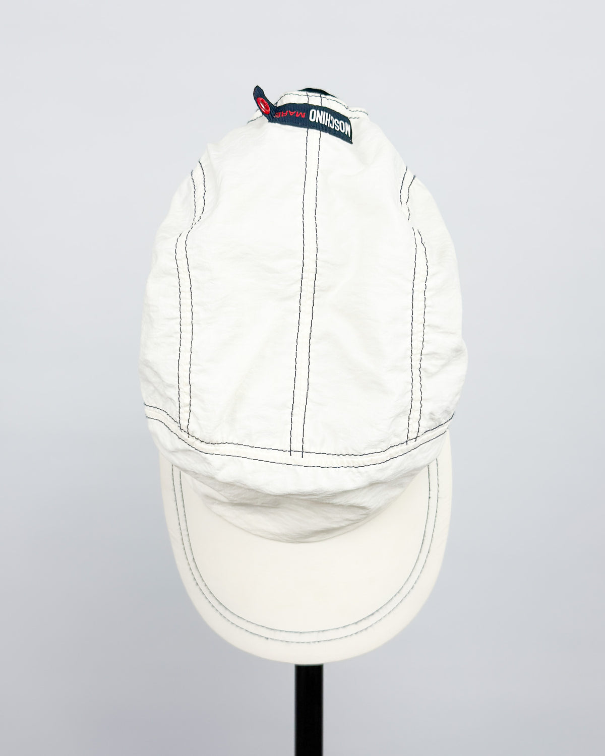 90's Moschino Mare 5 Panel Cap - White/Navy
