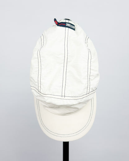 90's Moschino Mare 5 Panel Cap - White/Navy