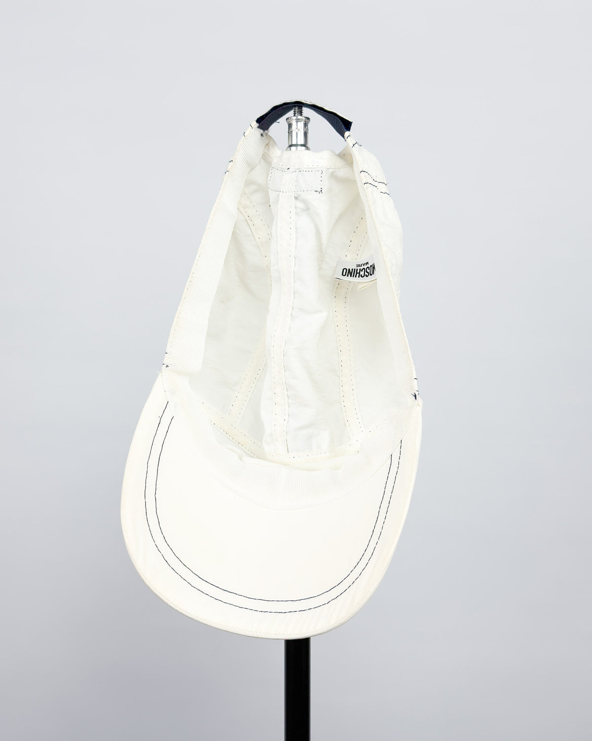 90's Moschino Mare 5 Panel Cap - White/Navy