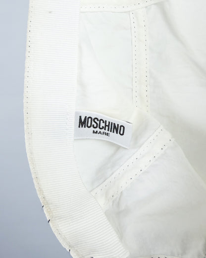 90's Moschino Mare 5 Panel Cap - White/Navy