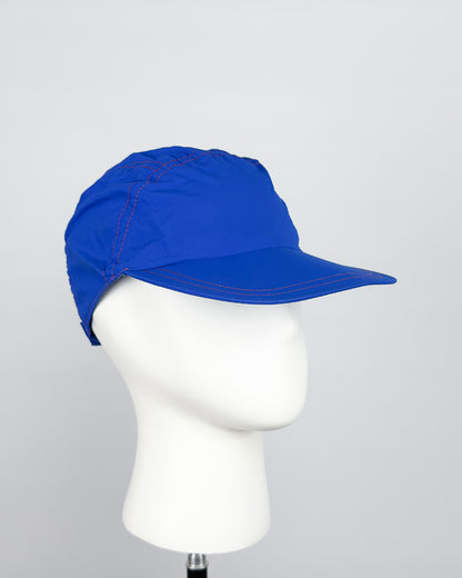 90's Moschino Mare 'Sea Lover' 5 Panel Cap - Royal Blue/Red