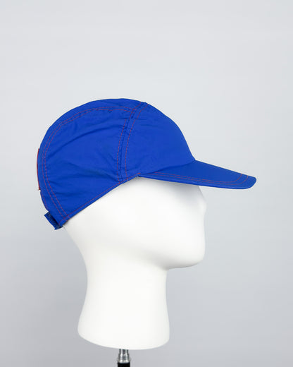 90's Moschino Mare 'Sea Lover' 5 Panel Cap - Royal Blue/Red