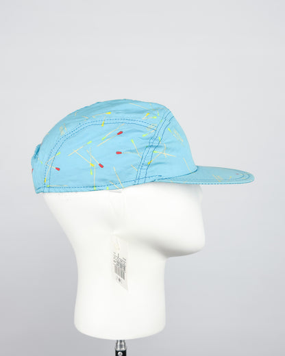90's Moschino Mare 'Matchsticks' 5 Panel Cap - Light Blue