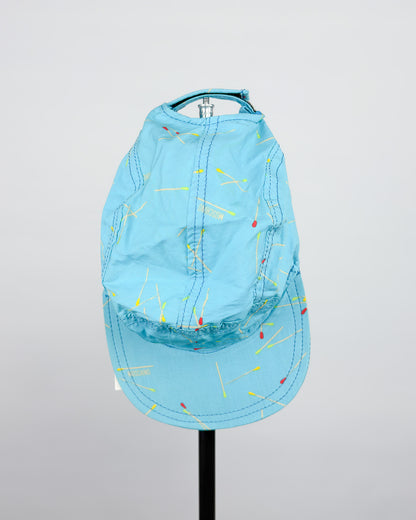 90's Moschino Mare 'Matchsticks' 5 Panel Cap - Light Blue