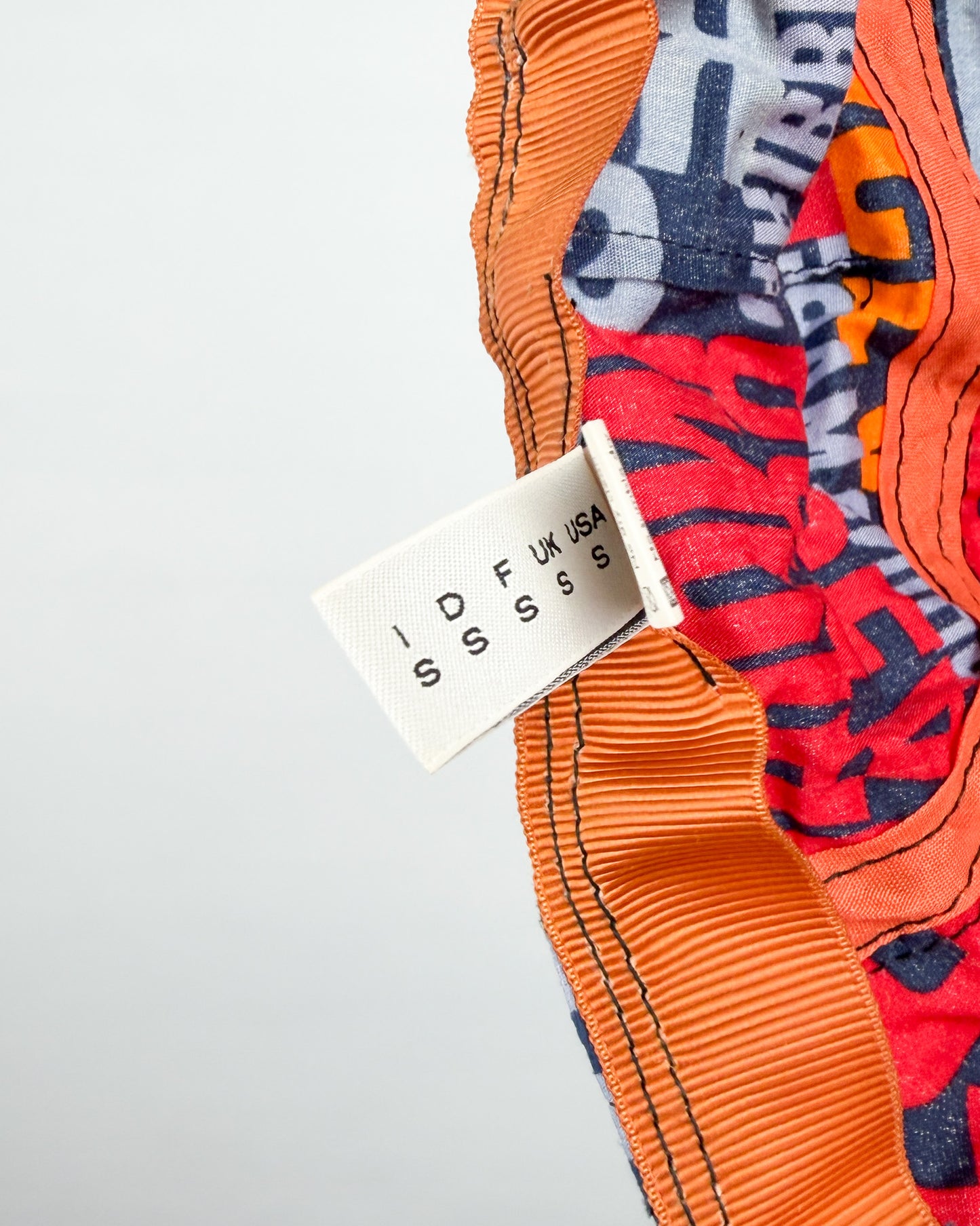 90's Moschino Mare 'Oceans' 5 Panel Cap - Navy/Orange/Red/Blue