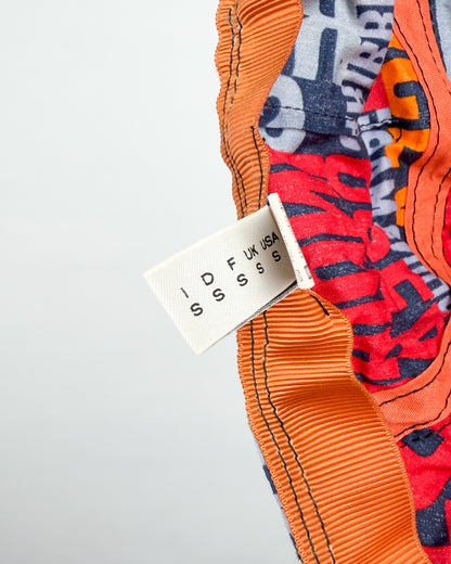 90's Moschino Mare 'Oceans' 5 Panel Cap - Navy/Orange/Red/Blue