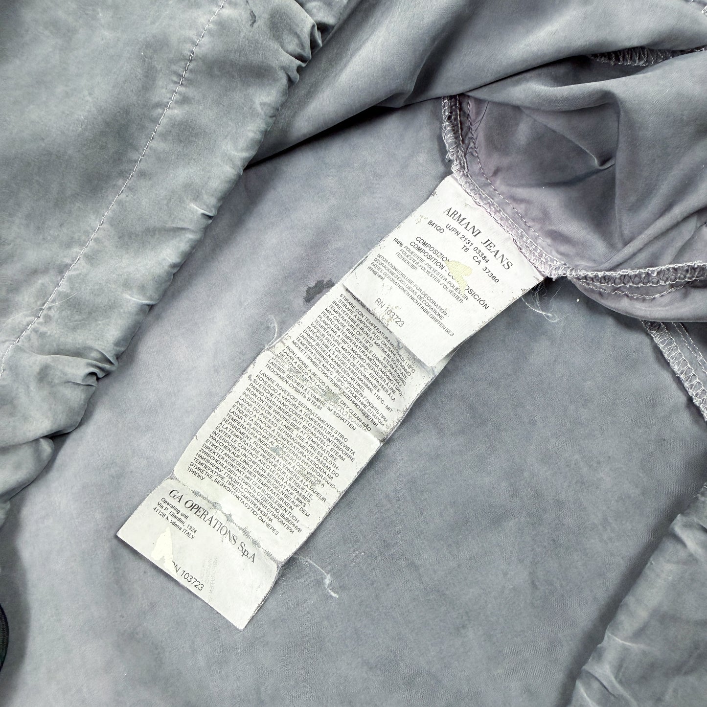 Giorgio Armani Jeans Overdyed Jacket - Size: L/XL