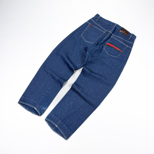 FUBU Circa XCII (92) Y2K Indigo Denim Jeans - Size: 34"-36"